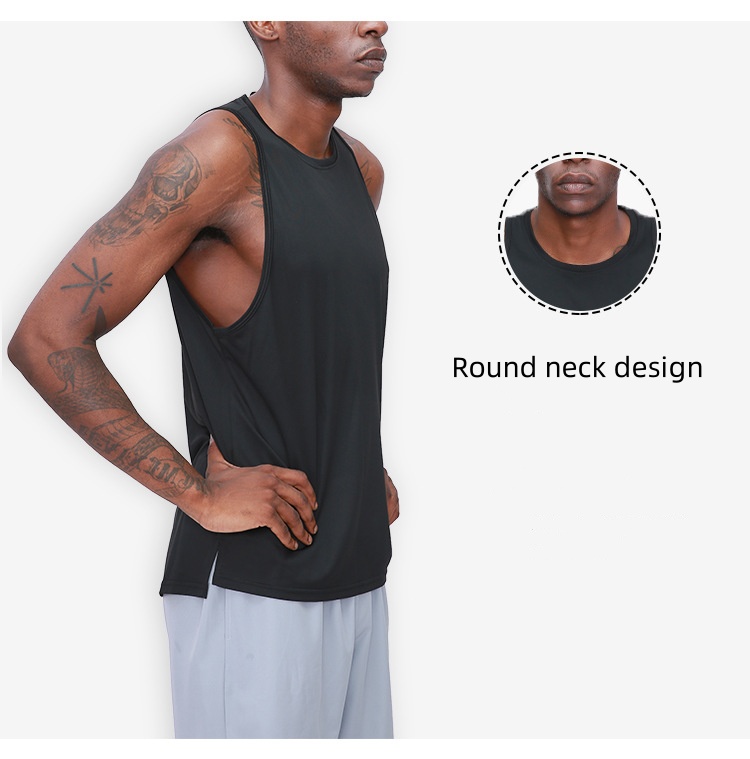 Outdoor Mens Sport Tank Mens Quick Dry Sweat wicking Sleeveless Top Men Wrokout Short Sleeve B90