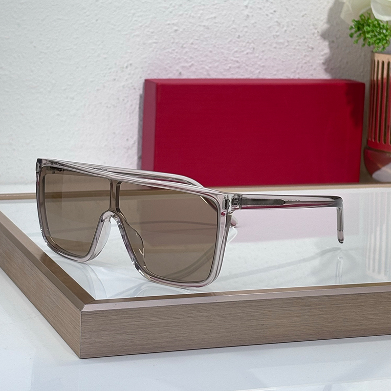 Designer sunglasses For Women SL 364 Transparent Acetate Beige Lens Butterfly oversize mask ace sunglasses perfect for work street shooting leisure vacation