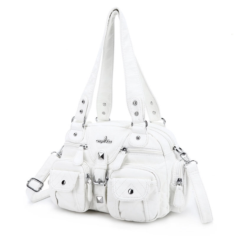 Angelkiss Women Handbags Satchel Top-handle Handbag PU Shoulder Bag Dumpling Pack Give Gifts Shoulder Bags Phone Money Pack