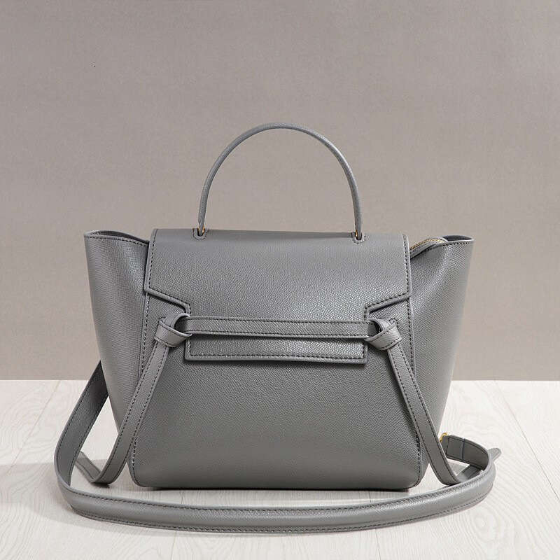 Leather Bag Bucket Bag High Quality Catfish Genuine Leather Women S Large Capacity Crossbody Handbag Fashionable Wing Cowhide Smiley Face Bag Tote Bag