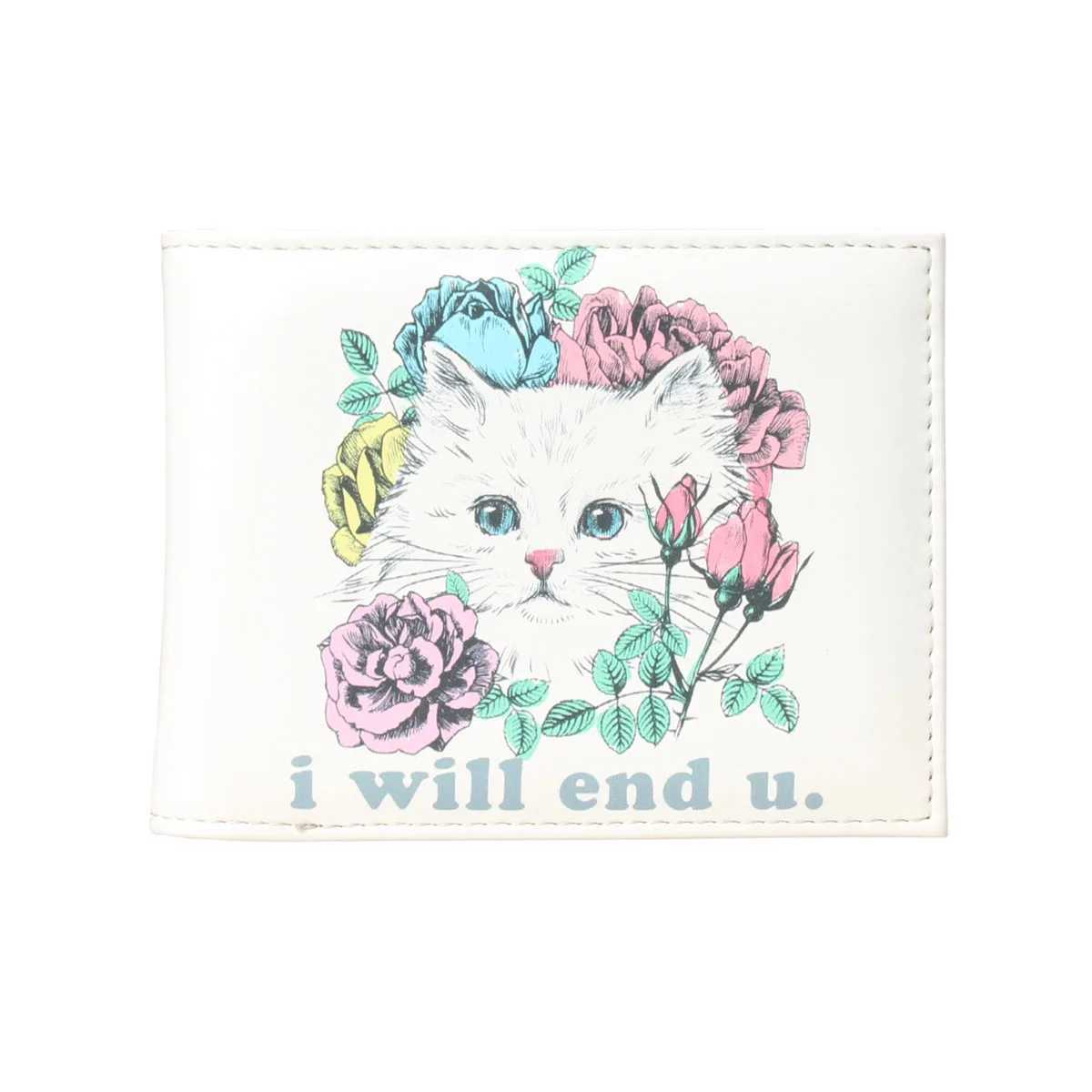 Kaii Cartoon Pattern Wallet Bifold Cluh Coin Purse Slim Holder Y250707