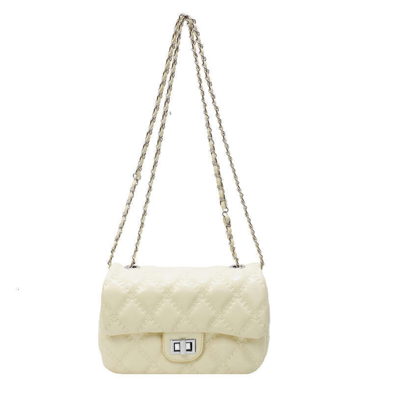 Quilted Chain Handbag Saddle For Women 2025 Spring New Trendy Shoulder Textured Crossbody Small Square Bag