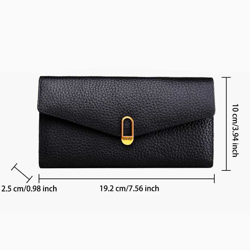 Genuine Leather Wallets for Wen Luxury Designer Wens Purses LG Purse High Quality RFID Card Holder Wallet Cluh Bag Y250707