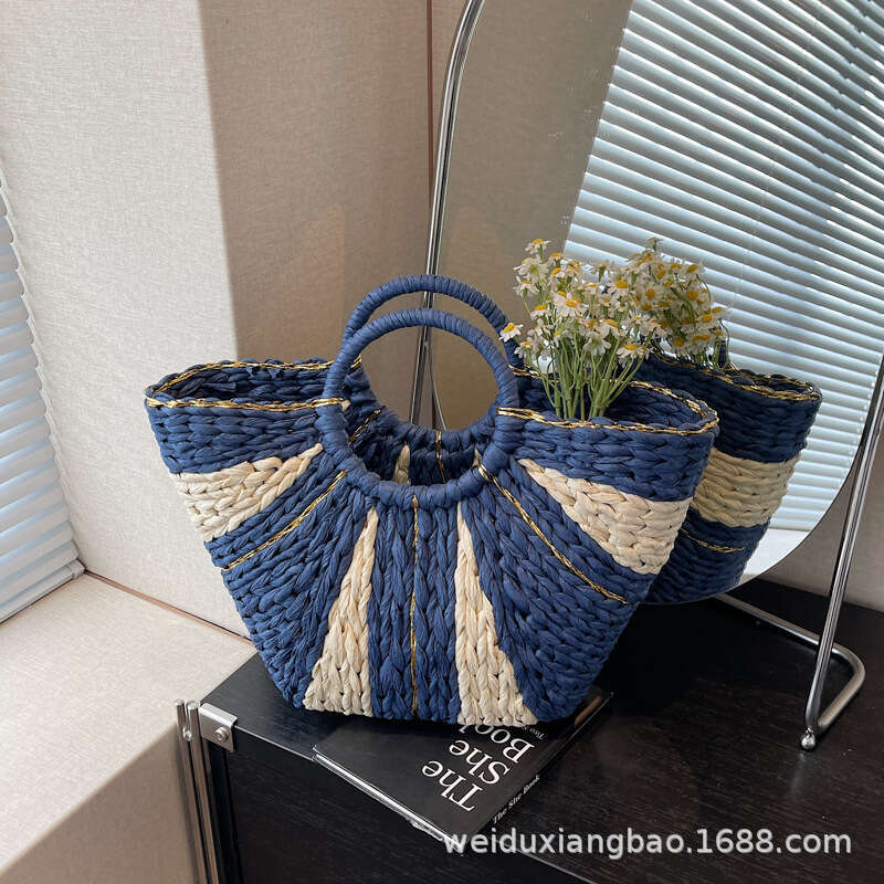 Free shipping designer bag Luxury bag Personalized New Woven Handheld Basket Bag Spring Summer Color-Block Versatile Casual Fashion High-End Feel Wome