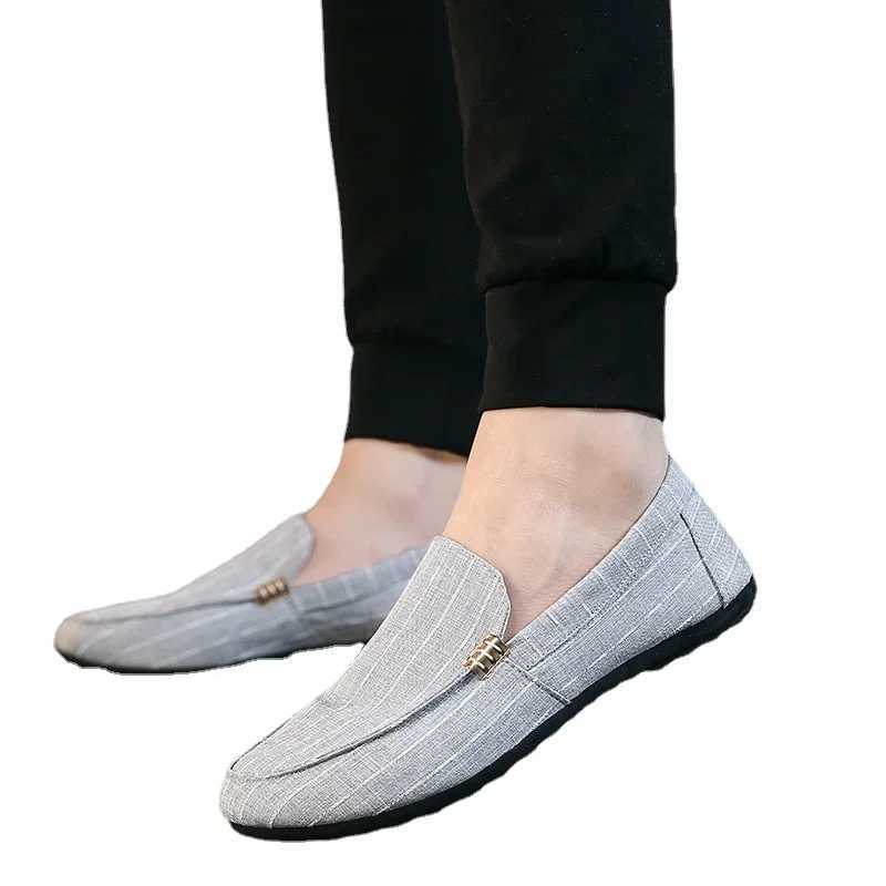 Mens Sneakers Flats Casual Shoes Red Loafers Cleat Metal Trim Adto Driving Moccasin Soft Cfortable Y250707