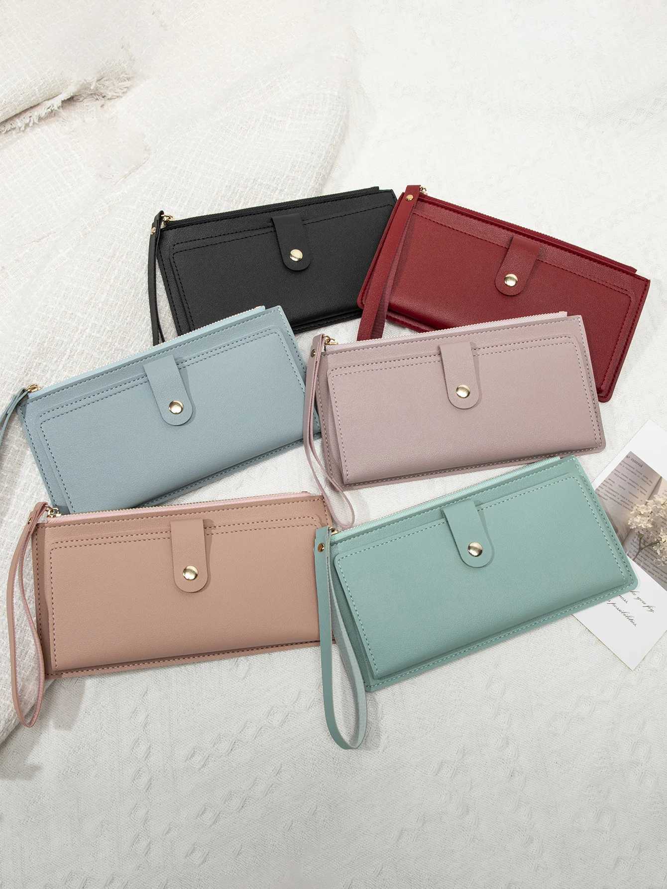 tra thin mini PU leather coin purse simple mens lg card bag multifunctional handheld holder mens wallet Y250707