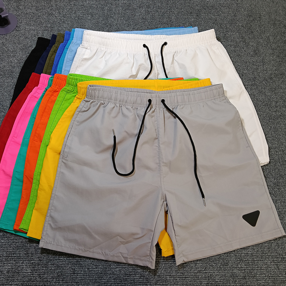 Mens Designer Shorts Triangle Badge Waterproof Quick Drying Men Swim Short Mens Bermudas Summer Swimwear Beach Sports Running Short Pants