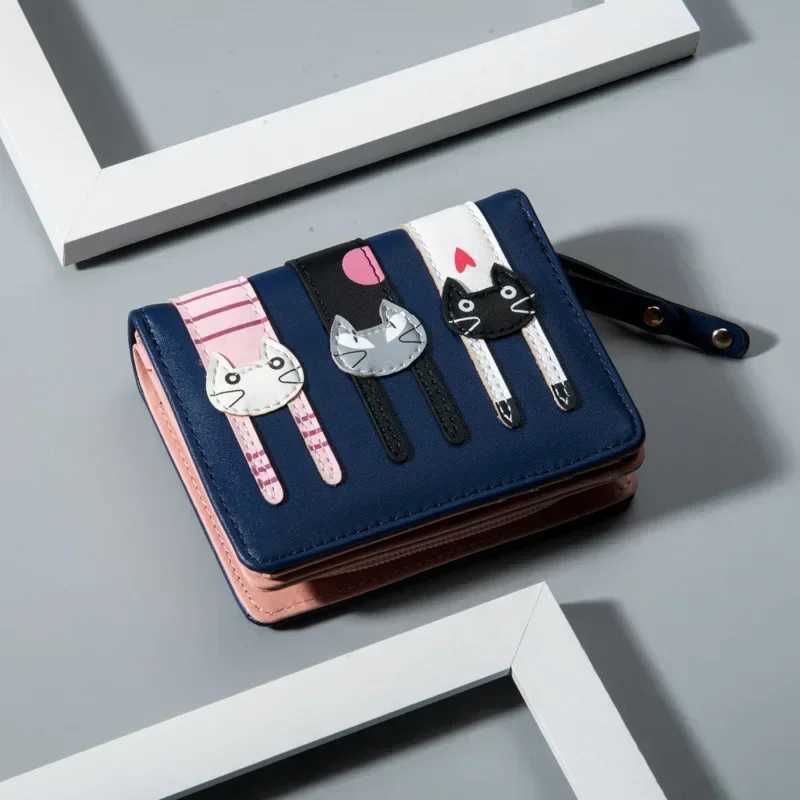 PU Leather Carto Wen Wallet Wen Short Wallet Brand Desig Coin Purse Fem Card Holder Cute Girl Wallet Y250707