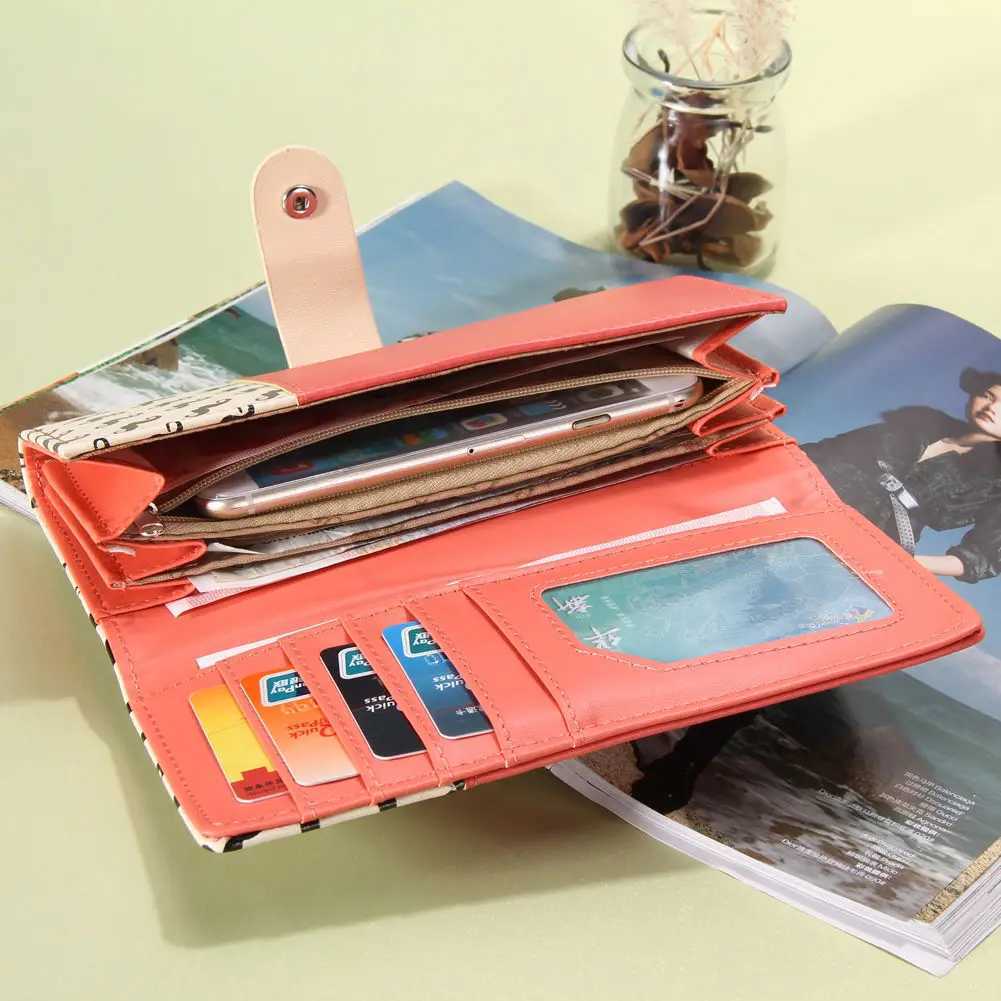 100% Genuine Leather Wallet PU Leather LG Purse ID Cards Holder Handbag For B Gift Y250707