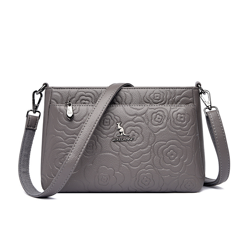 Free Shipping 2025 Designer's New Women's Kangaroo Shoulder Crossbody Bag, Simple And Multifunctional Embossed Middle-aged Women's Moth