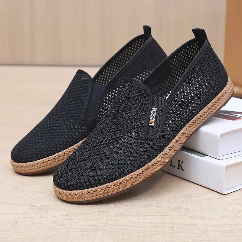 2025 New Mens Fabric Shoes Comfortable and Breathable Dad Shoes Soft Bottom Skid-Proof Fion Casual Shoes Y250707