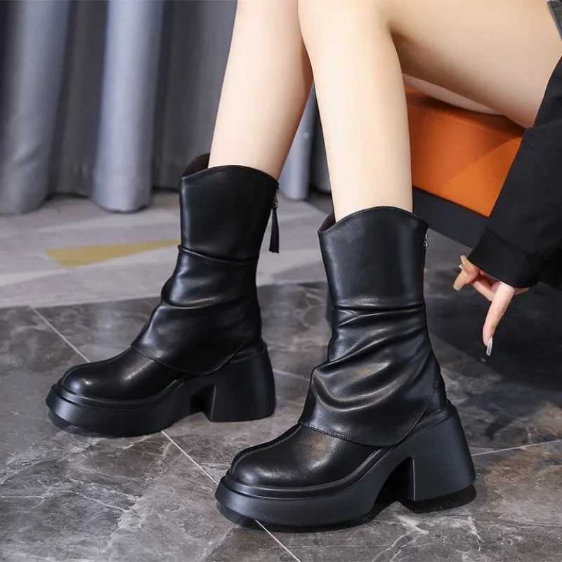 100% Cotton 100% Cotton 100% Cotton Womens Platform Boots Fi Soft Leather Boot Outdoor Casual Short Boots Plush Warm Winter Boots for Women Zipper Ank
