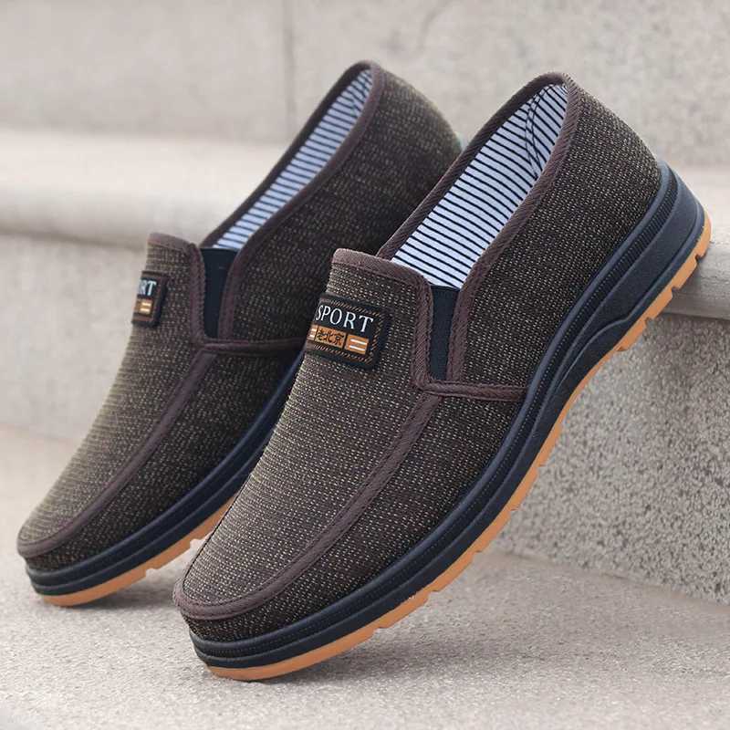 Summer Men Shoes Causal Flats Work Shoes Soft Bott Men Loafers Slip On Business Shoes M Drving Shoes Y250707