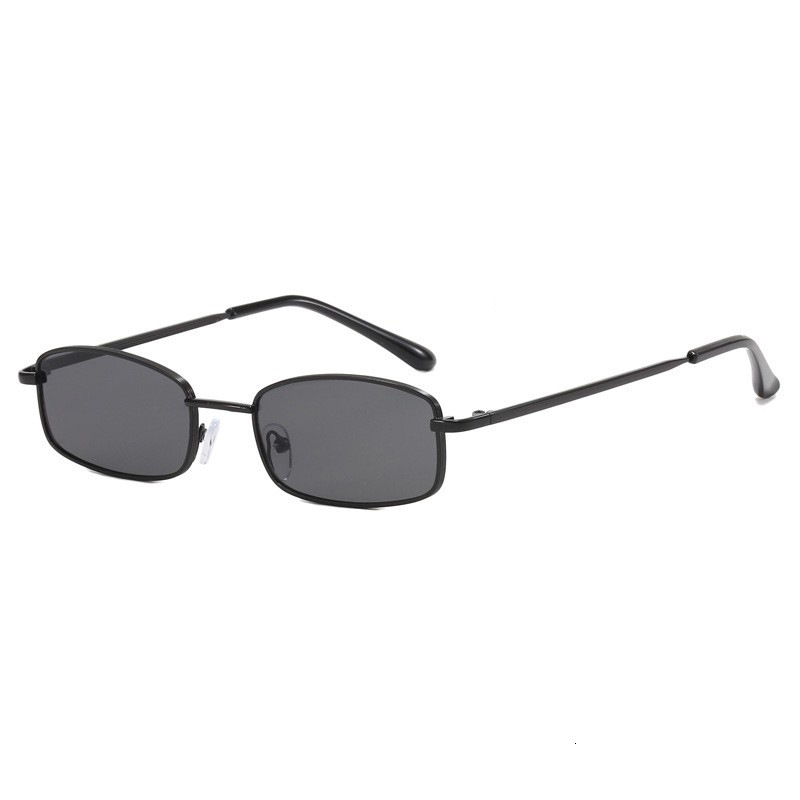 New Metal Small Square Frame Fashion Sunglasses Men and Women Trendy Anti-UV Glasses ddmythur
