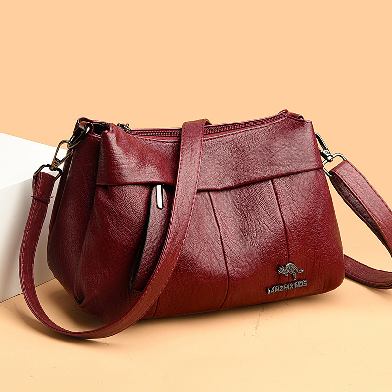 Free Shipping Blue Heart Kangaroo Women's Bag 2025 Designer New Fashionable Shoulder Bag Elegant Middle-aged Mother Bag Large Capacity Women'