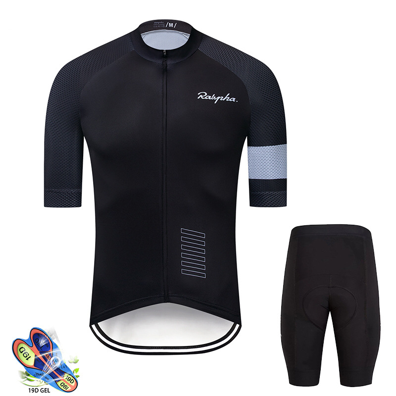 High-quality breathable 2025 Men's White Cycling Jersey Set Summer Performance Short Sleeve MTB Road Race Shirt Moisture-Wicking Biking Outfit Fr