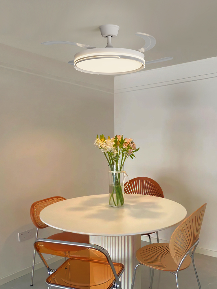 Stylish Contemporary Ceiling Fans Integrated with Brightening Lights for Cozy Spaces Variable frequency 6-speed