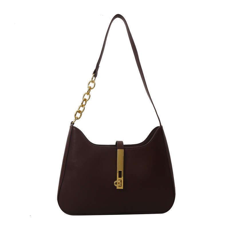 2025 Winter New INS French Niche Texture for Women Solid Color PU Underarm Commuter Versatile Crossbody Bag