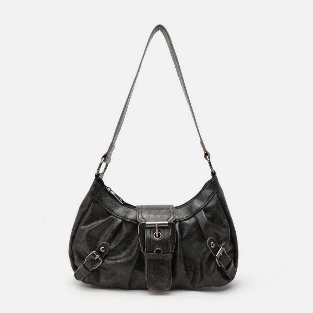 Shoulder bag crossbody bag retro style 2025 women's new hot girl motorcycle bag wasteland style worn out