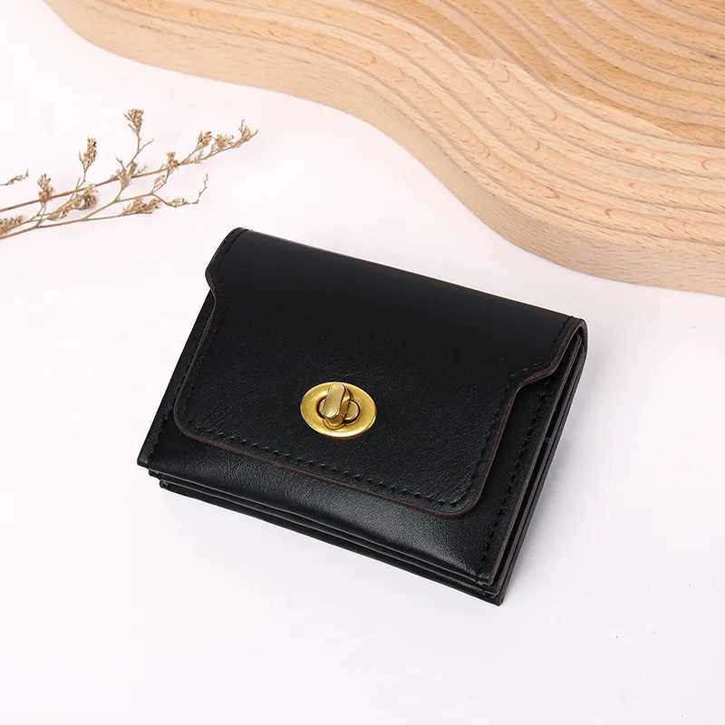 New Wen Wallets Fi Short Hasp Pu Leather Purses For Wen Portable Mtifunctial Mey Bag Small Coin Card Holders Y250707