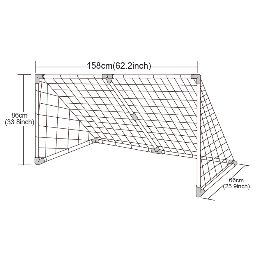 Portable Folding Childrens Soccer Goal Toy for Outdoor Play - Perfect for Beaching