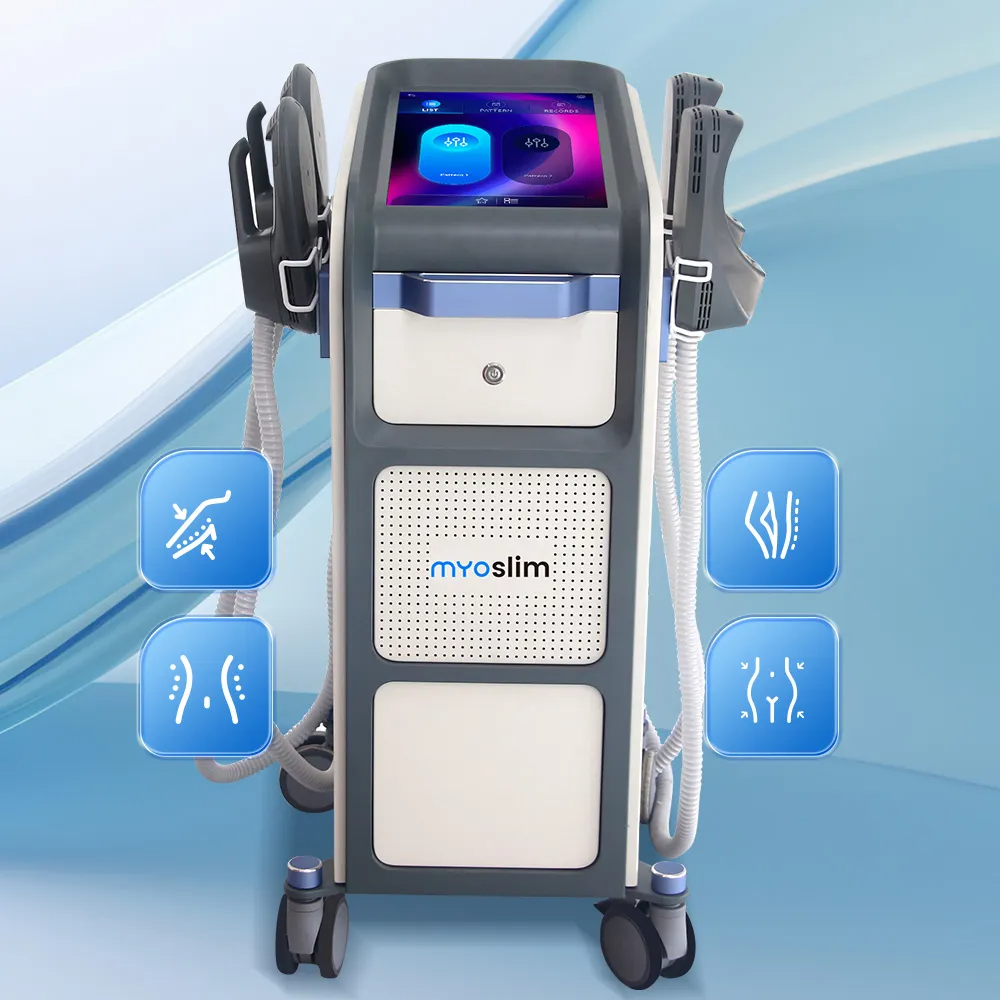 RF EMS Body Sculpting Myoslim Machine 6500W Sculpt Muscle Stimulation Abdominal Burning Fat Slimming Electromagnetic Weight Loss