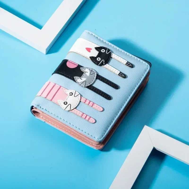 PU Leather Carto Wen Wallet Wen Short Wallet Brand Desig Coin Purse Fem Card Holder Cute Girl Wallet Y250707