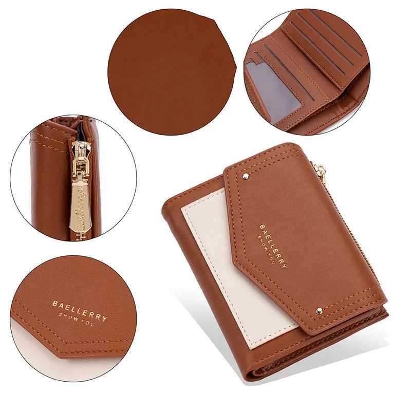 New Wen Luxury Wallet Short High Quality Zipper Hasp Coin Purse Mti-card Bit Holders PU Leather Three Fold Wallets Carteira Y250707