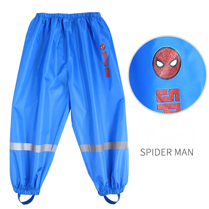 Disney unisex children's rain pants waterproof trousers Oxford cloth rain pants safety reflective strip design pants cartoon printed children