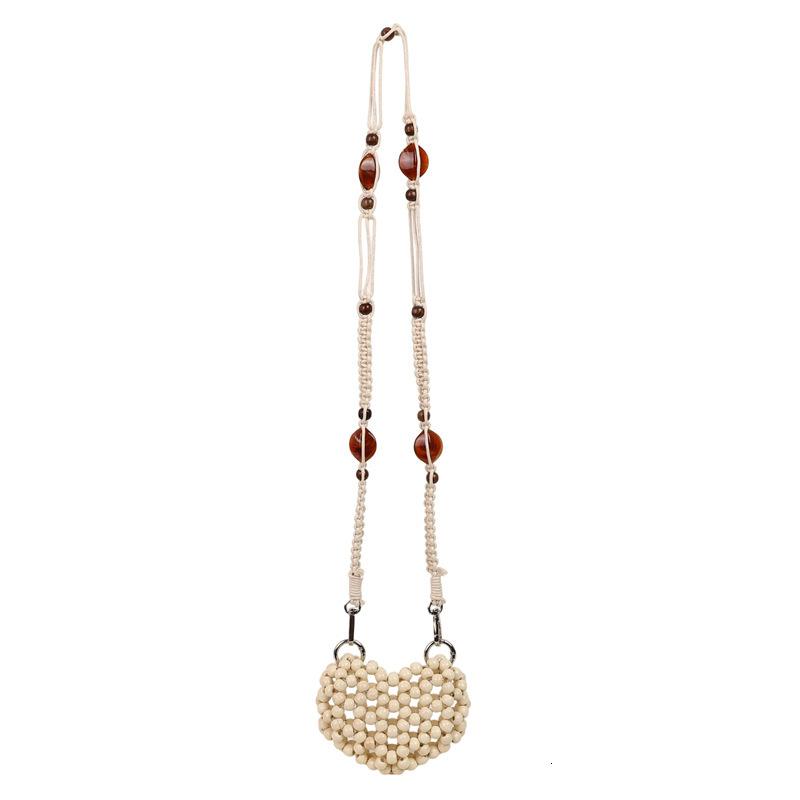 Free shipping designer Summer Dopamine Personality Decorative Beaded Mini Crossbody Bag Small Bag 2025 New Niche Mini Heart Bag