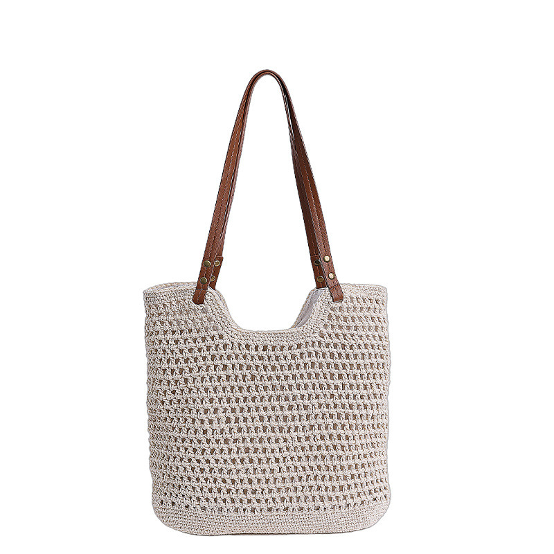 Free shipping designer Large Capacity Handwoven Bag for Women 2025 New Style Straw Bag Beach Vacation Shoulder Bag Commuter Tote Bag
