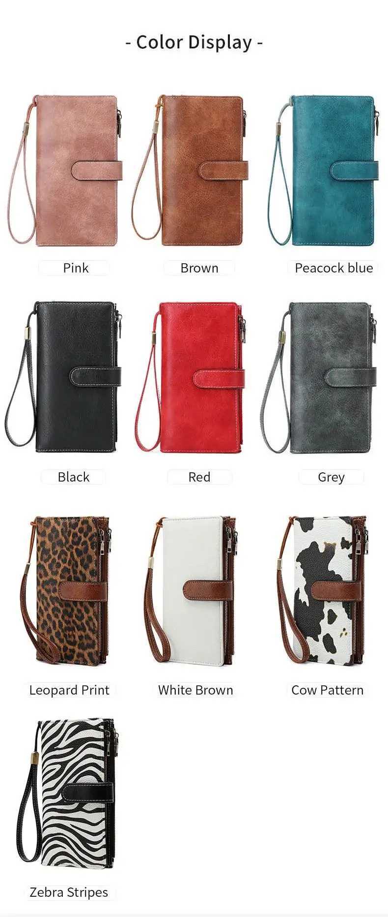 Business Wens Lg Wallet PU Leather Triple Fold Large Capacity Mti Card Slot Handbag Slot tra Thin Zipper Wallet Y250707