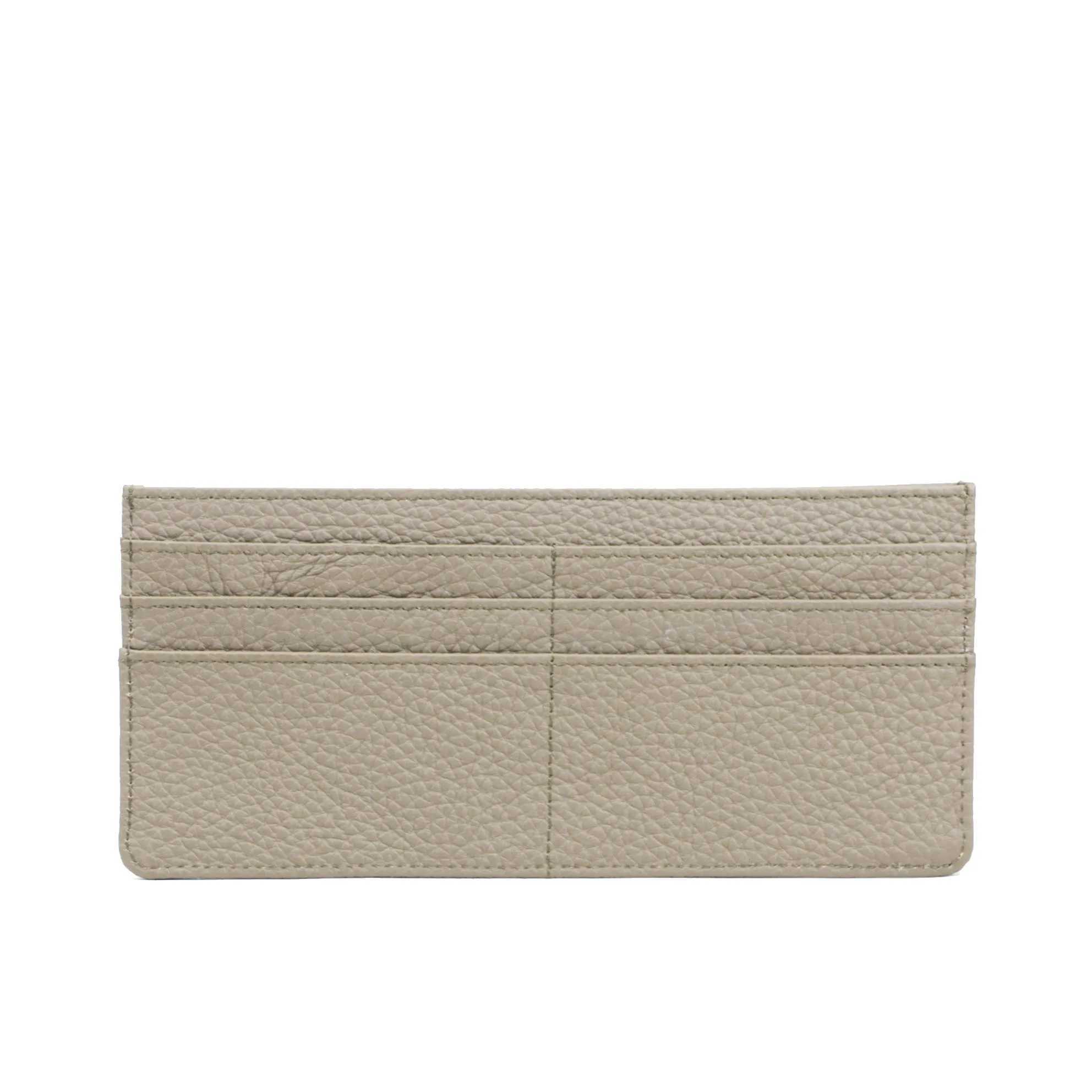 Mogrammed Letters Genuine Leather Wen Card Wallet Slim Flat Wallet Zip Purse Thin Leather LG Wallet Y250707