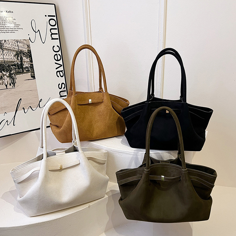designer bag new trendy fashionable and retro dumpling - shaped bag Large - sized high - end under - arm single - shoulder bag daily commuting bag tot