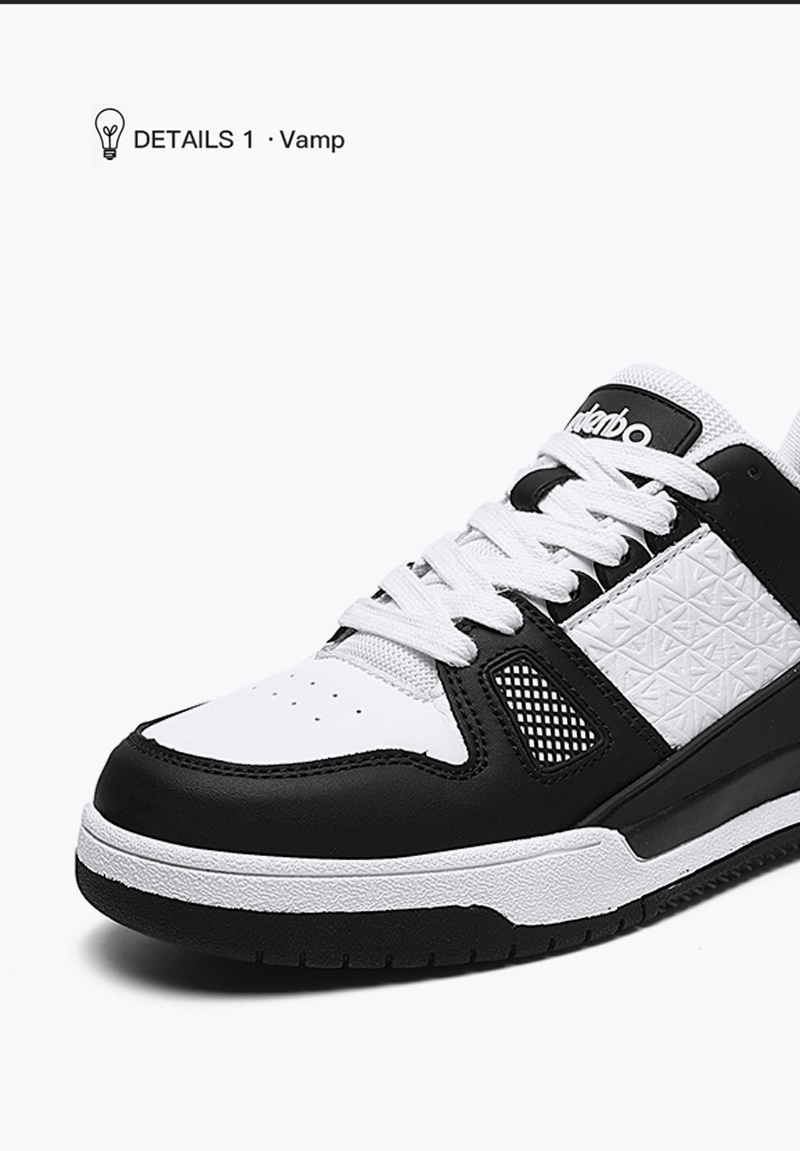 Edenbo men's shoes 2025 new seasons hot style white shoes casual leather black and white versatile sports shoes for men