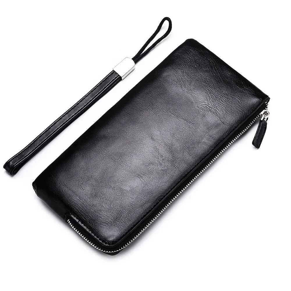 Men Wallets Classic LG Style Card Holder M Purse Quality Zipper Large Capacity Big for Cellphone Brand Luxury Wallet for Me Y250707