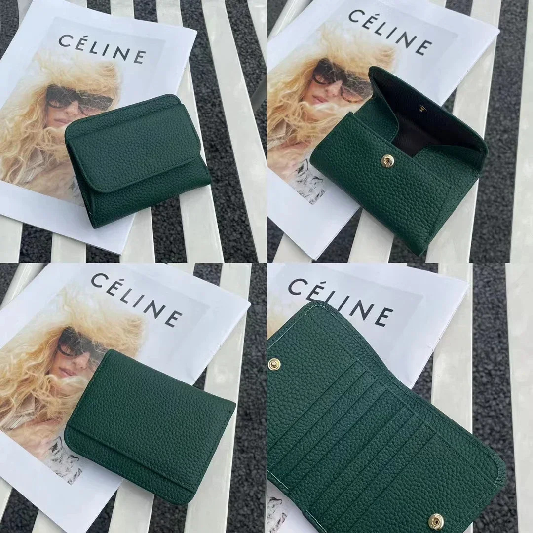 Genuine Leather Wallet Womens Purse Folding Simple Small Money Ladies Bag Multi-functional Coin Bag Female ultra 250704