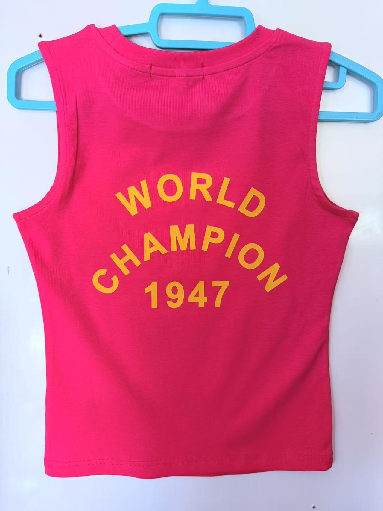 Designer summer women's vest, pure cotton fashion trend versatile top