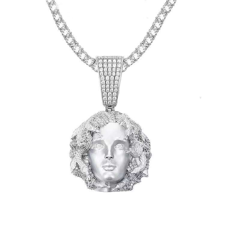New Design Medusa Pendant 925 Silver VVS Moissanite Hip Hop Pendant for Necklace Jewelry