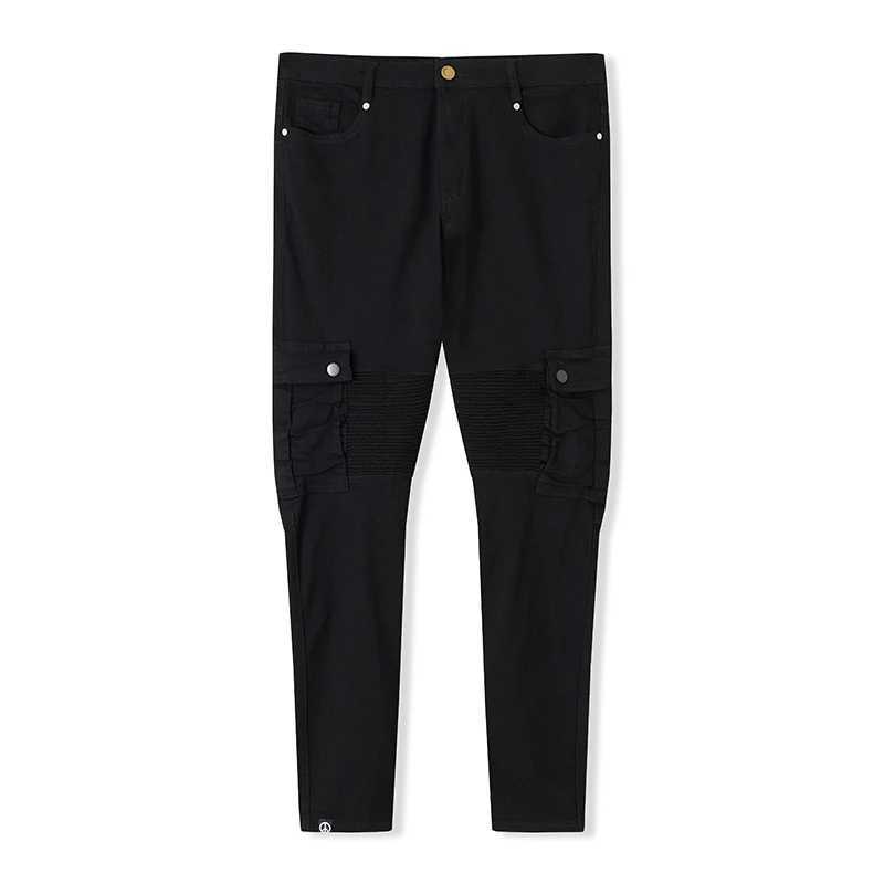 Men s Stylish Cargo Jeans with Fit Design and Multiple Pockets for Spring and Summer Streetwear Fashion XJ250707