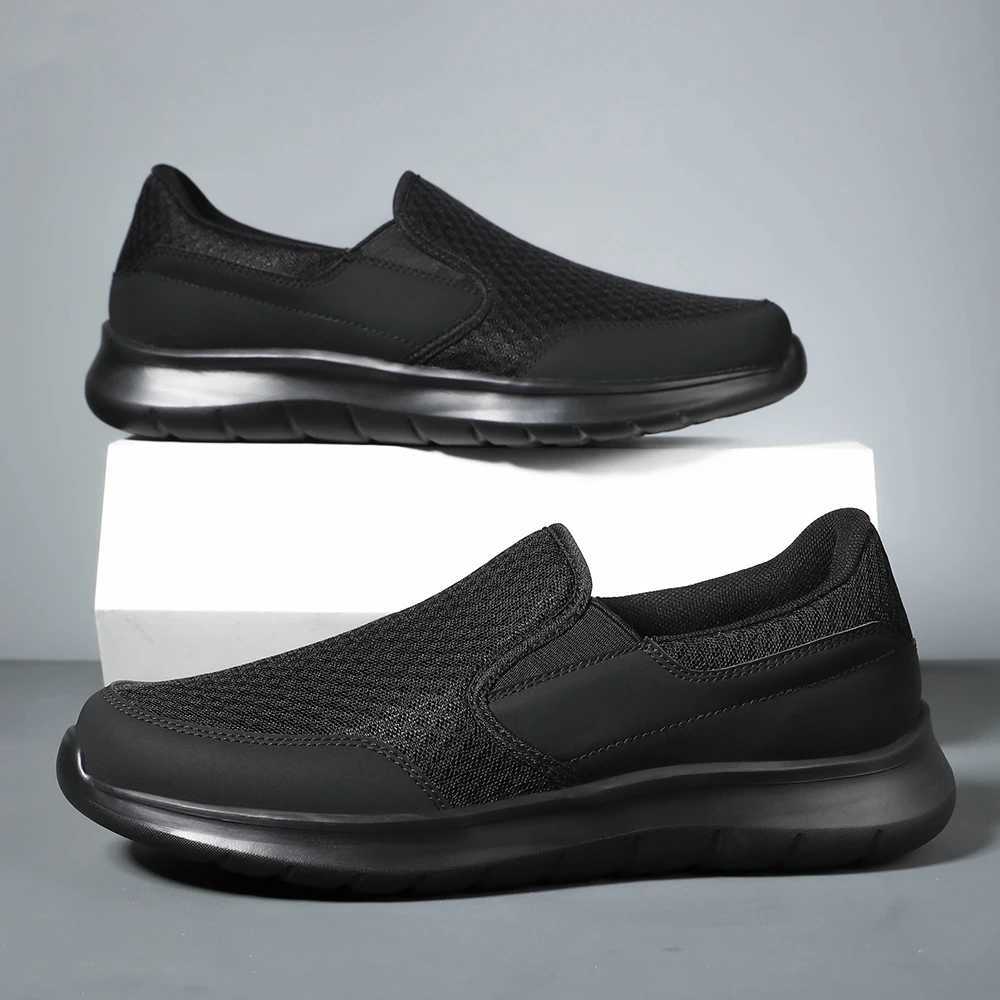 Plus Size Mens Breathable Slip On Classic Shoes Cfy Casual Durable Lightweight Walking Shoes Y250707