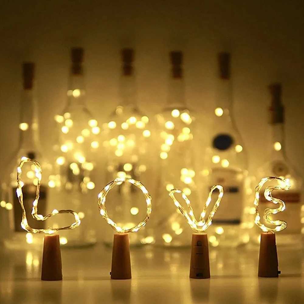 LED Wine Bottle Lights Copper Wire Cork String Lights waterproof Garland DIY Fairy Lights Bar Christmas Wedding Decoration W250701