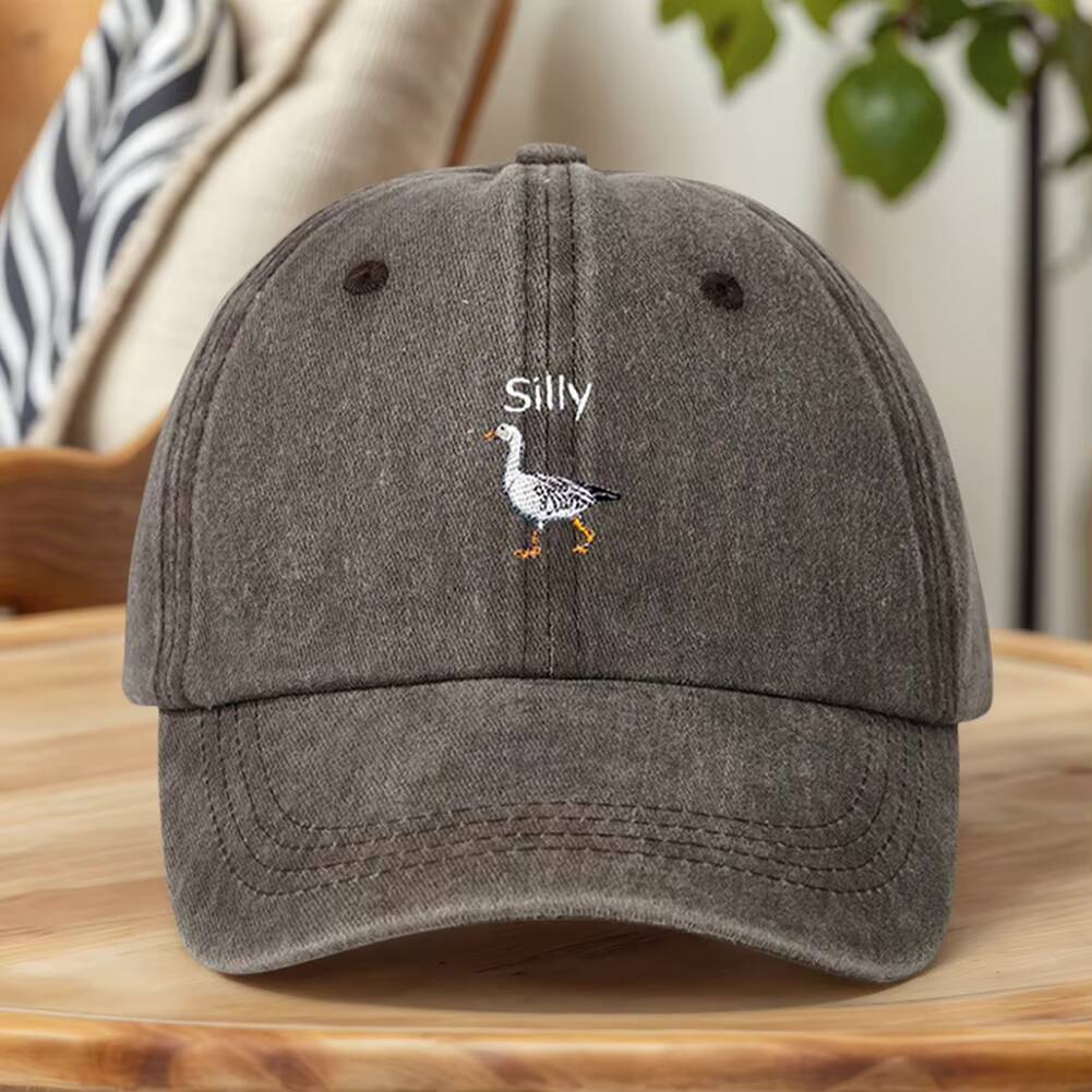 Embroidered Silly Goose Golf Adjustable Vintage Outdoor Camping Hat Mom Dad Baseball Cap for Men and Women ddmythur