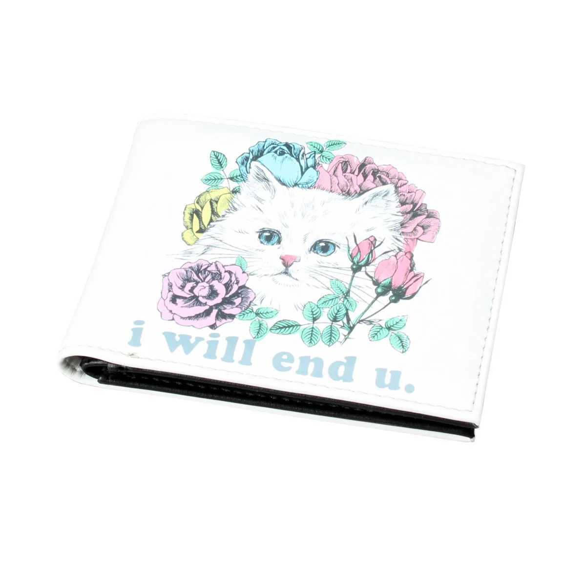 Kaii Cartoon Pattern Wallet Bifold Cluh Coin Purse Slim Holder Y250707