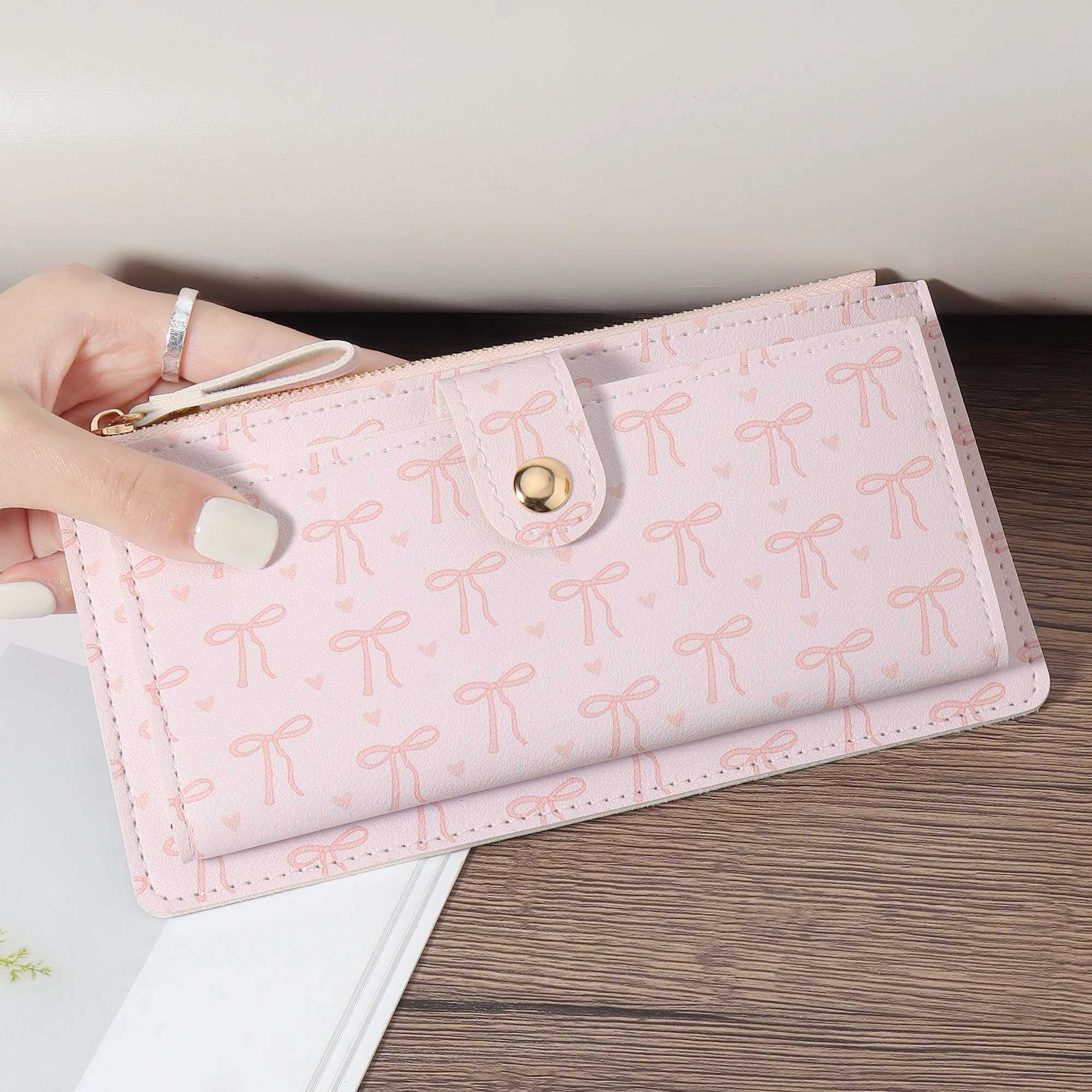 Wens lg wallet coin wallet mti card slot functi wallet elegant folding wallet for wen with card slot and zipper p Y250707
