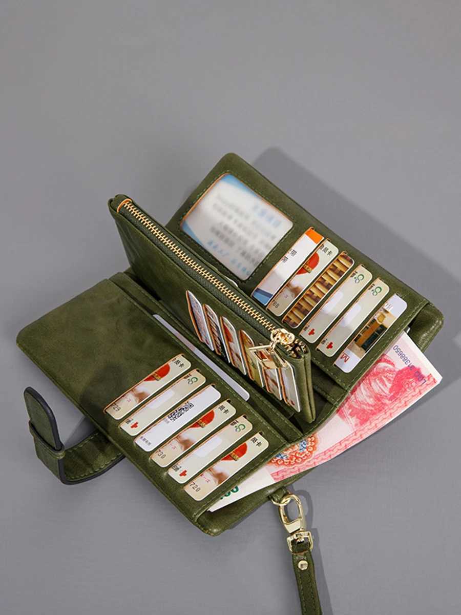 3-fold Wallet for Men Minimalist with Wrist Strap Multi Card Slot Hand Wallet Y250707