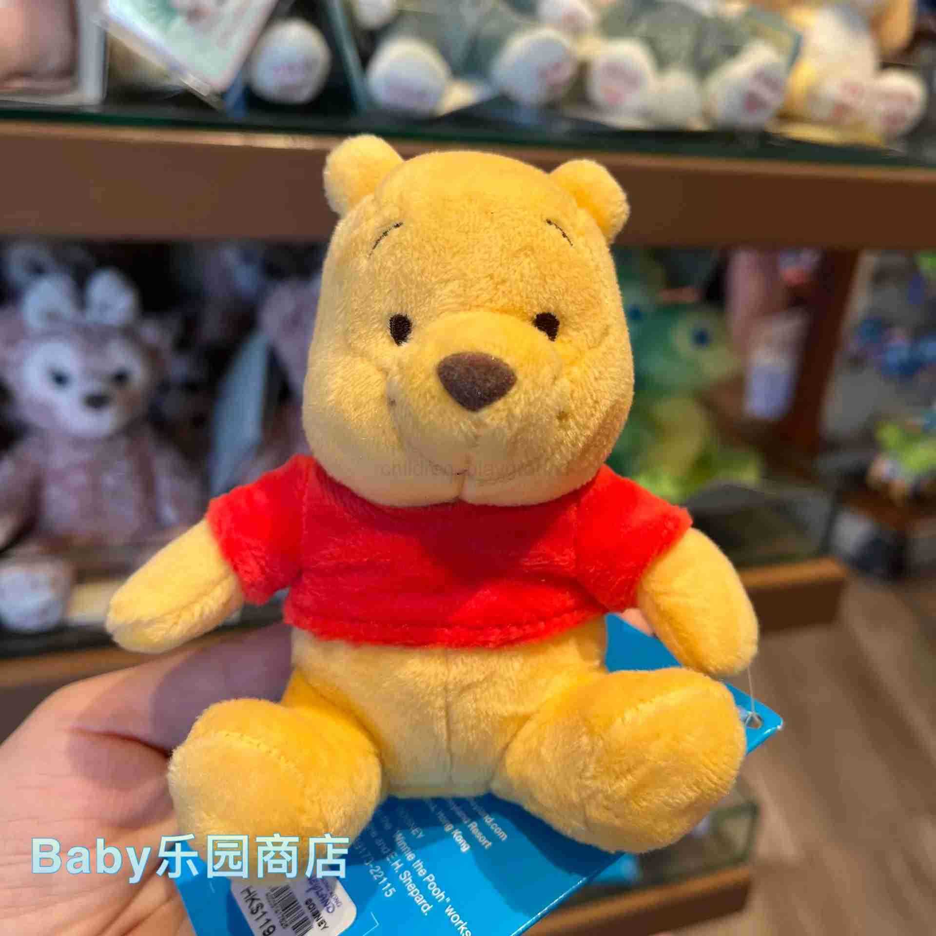 Disney Original Disney Stitch Toy Story Winnie The Pig Jumping Tiger Anime Figure Character Doll Sitting On Shoulders Magnet Doll Child W250707