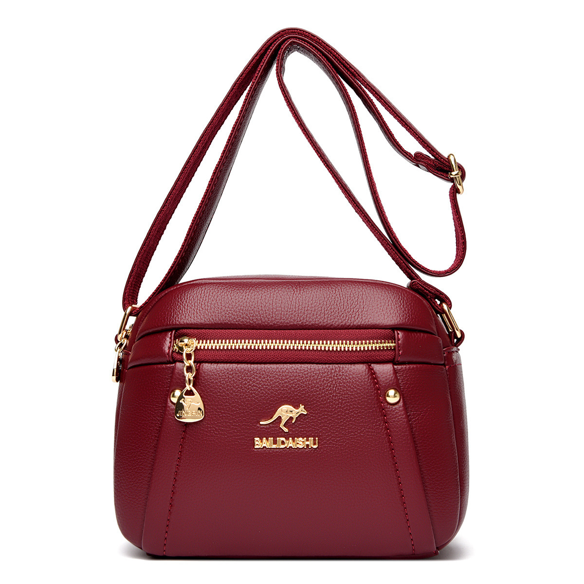 Women s new crossbody bag mobile phone multifunctional cowhide shoulder bag designer bag trend trend small round bag handbag