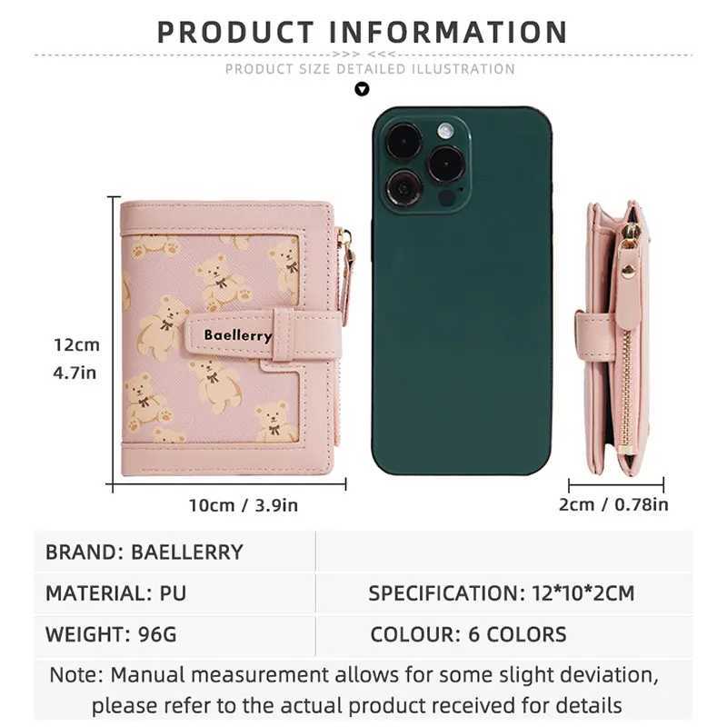 Baellerry High Quality Women Short Wallets Zipper Coin Pocket Card Bag Women Purse New Fi Card Holder Cute Wallet For Girls Y250707