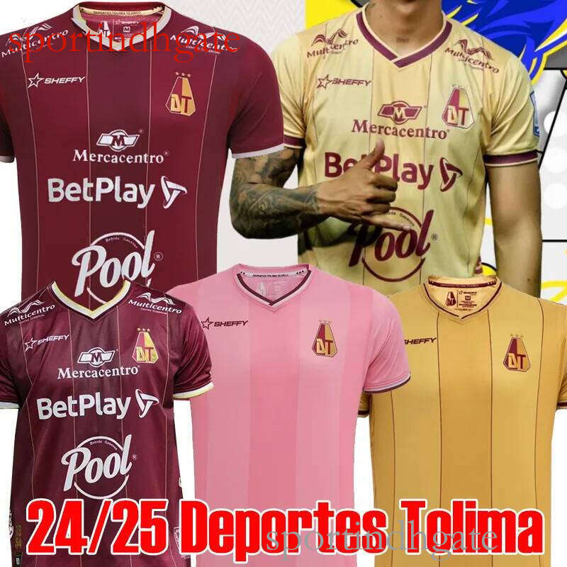 Tolima Red Home Soccer Jersey 2024 Men's Football Shirt | Breathable & Quick-drying